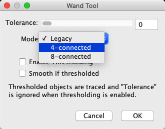 imagej threshold selection dialog